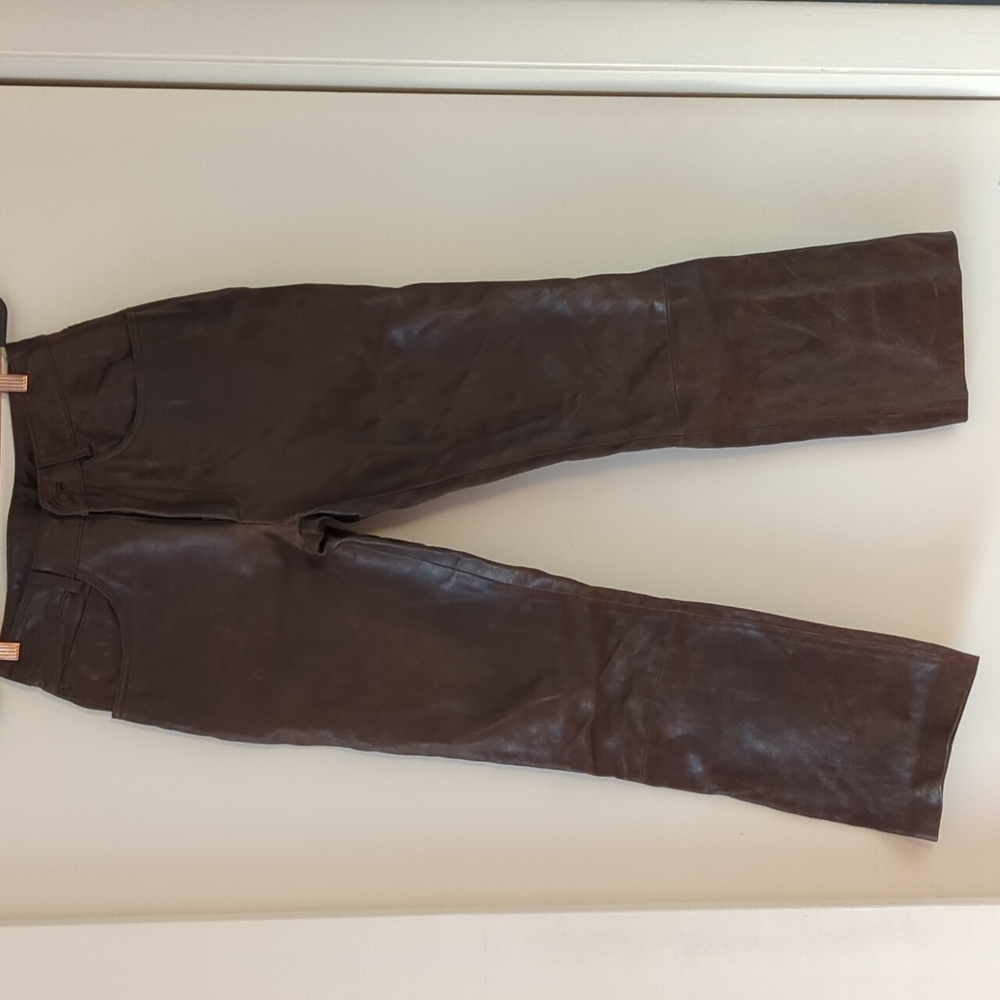 Wilson's Maxima Brown Leather Pants. Size 6